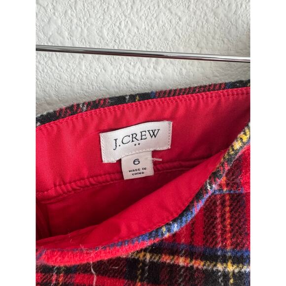j crew Dresses & Skirts - J Crew red plaid mini skirt